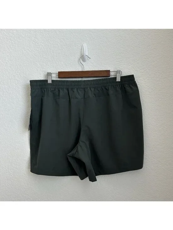 Peloton Unlined Drawstring Men’s Size L US Green Training Shorts 7” Inseam - Picture 2 of 10